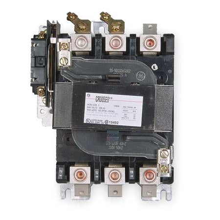 120VAC Non Reversing Magnetic Contactor 3P 90A NEMA 3 GE