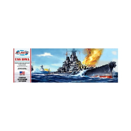 Atlantis Models H369 Uss Iowa Bb-61 Big Battleship Plastic Model 1/535