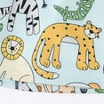 thumbnail image 5 of HCNTES Toddler Summer Outfits Boy Animal Print Short Sleeve Tee and Animal Allover Print Shorts 2-Piece Set for Zoo Trips and Safari Themed Parties, 5 of 9