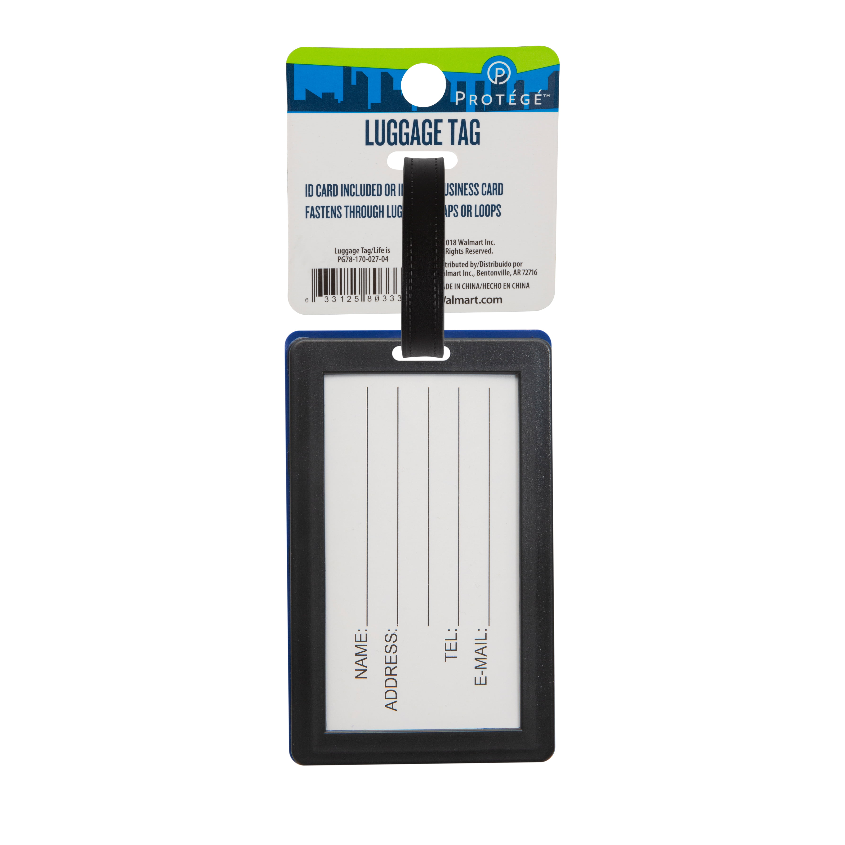 with Loop Waterproof Silicone Protege Luggage Tag 