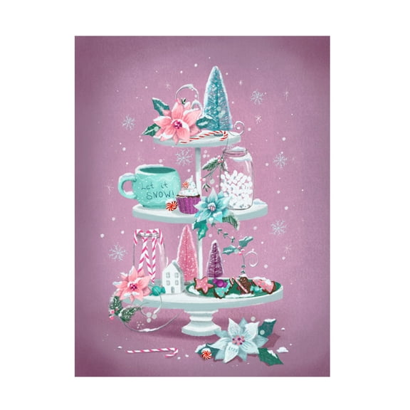 Canvas Wall Art - Christine Rotolo 'Holiday Treats 3' Wall Art for Living Room, Bedroom, or Office Décor by Trademark Fine Art - 14 x 19 Inches