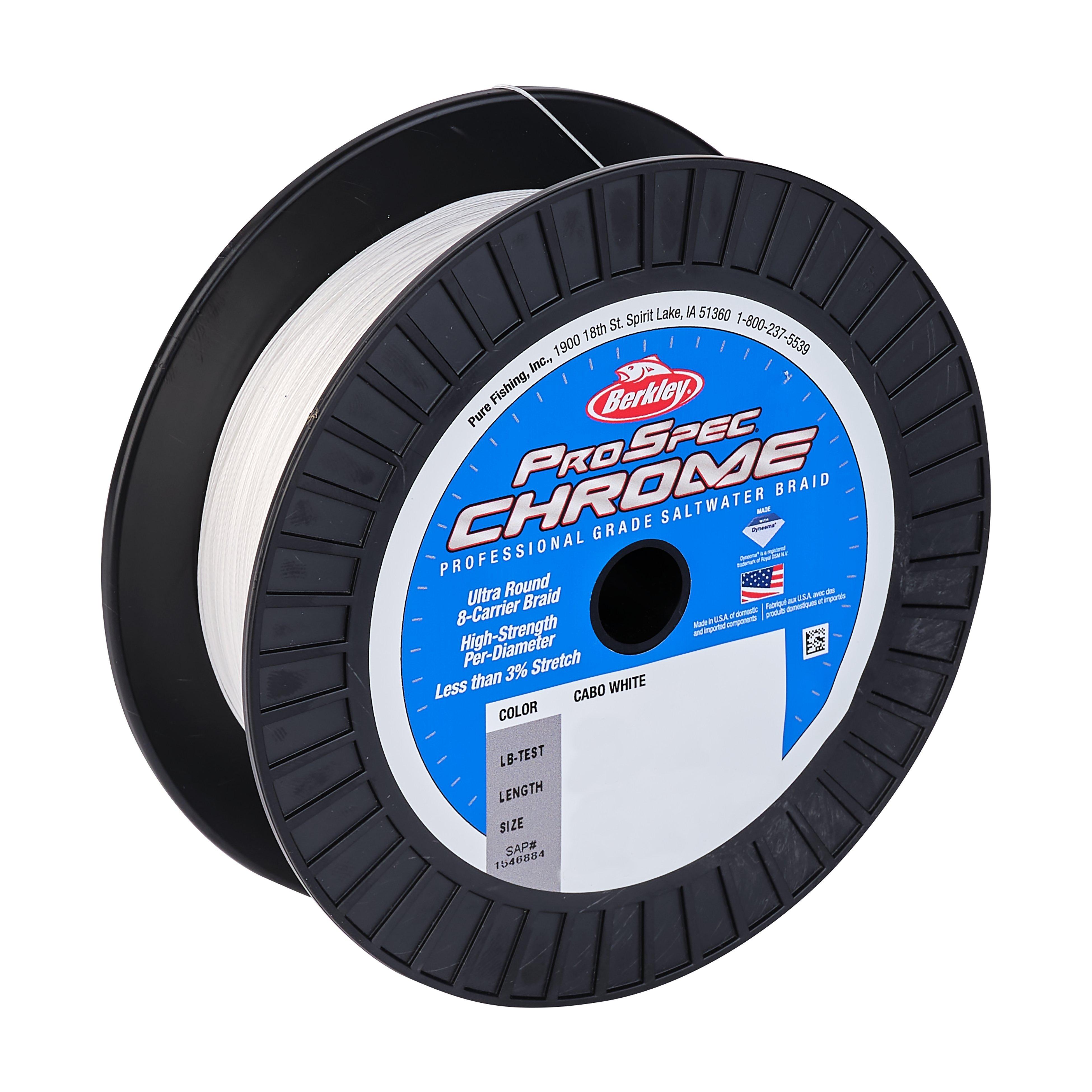 Berkley ProSpec® Chrome Premium Saltwater Braid, Cabo White, 65lb | 29.4kg