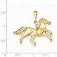thumbnail image 3 of 14k Solid Polished Open-Backed Horse Pendant C2404, 3 of 3