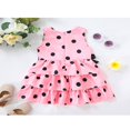 thumbnail image 3 of POINTERTECK Bébé Fille Robe d'Été Tenue Sans Manches Pois Impression Taille Haute Tutu Partie Robes de Princesse Blanc 2-3 Ans, 3 of 7
