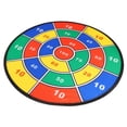 thumbnail image 3 of Dart Board Toy Large Size Rich Color Exercise Coordination Skills Kids Dartboard Game Set with 8 Sticky Balls 6 Darts, 3 of 4