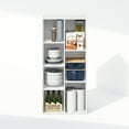 thumbnail image 5 of Furinno Luder 7-Cube Vertical Bookcase Particle Board White, 9.40" x 19.50" x 41.70", 5 of 7