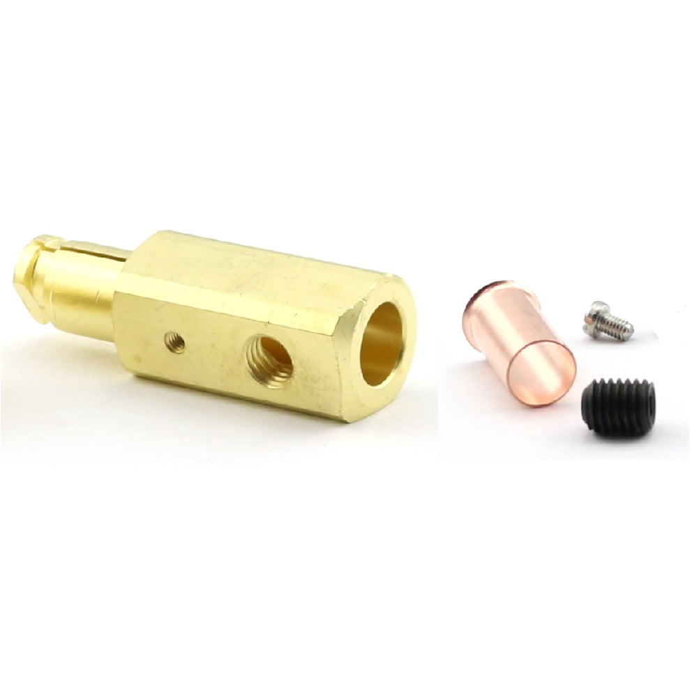 WeldingCity Tweco/Lenco Style Twist-Lock Insulated Male Connector and Female Terminal Adapter for Welding Cable #4-2/0 (25-50mm) in Miller Lincoln ESAB Welders
