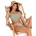 thumbnail image 3 of CRZ YOGA Scoop Neck Bikini Tops for Women Padded Adjustable Spaghetti Straps Bathing Swimsuit, 3 of 6