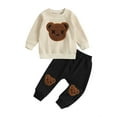 thumbnail image 2 of Toddler Boy Clothes 2T 3T 4T 5T Fall Outfits Baby Pullover  Pants Sets Kids Winter 2Pcs Sweatsuit, 2 of 10