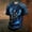 Blue, variant on KLHDSF Mens Fashion Crewneck Short Sleeve T-Shirt Casual Polyester Halloween Grim Reaper Print Top Army Green L