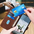 thumbnail image 3 of Compatible for Moto G 5G 2022 Case Wallet,[Kickstand][Wrist Strap][Card Holder Slots] TPU Interior Protective for Moto G 5G 2022 Phone Case,PU Leather Flip Cases Cover for Moto G 5G (2022) (Brown), 3 of 14