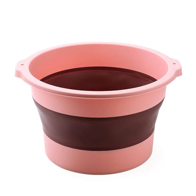 Foldable Foot Soaking Bucket Plastic Foot Thick Multifunctional Bath Thickening Foot Washing Bucket Basin Massage Foot Bathing