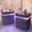 Grey, variant on VKCC Modern Nightstand with RGB Lights and Charging Station, LED Night Stand with Hidden Drawer, Side Table for Bedroom Living Room, Black