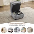 thumbnail image 2 of WUTUTUEE 27" Large Square Ottoman with Storage, Modern Chenille Gray Upholstered Footrest Coffee Table for Couch, Living Room, Bedroom, Entryway, with Anti-Slip Legs, 2 of 8