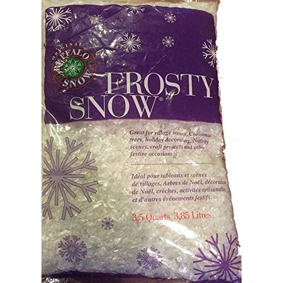 Frosty Snow Flakes Artificial Fake Snow for Crafts 3.5 Quart