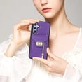 thumbnail image 6 of 9 DIGITAL Wallet Case with Crossbody Strap for Samsung Galaxy A14/M14 5G, Purple, 6 of 7