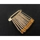thumbnail image 5 of Pin de seguridad de diseño de diamantes de color dorado, un lado del pasador de seguridad, paquete de 10, 5 of 5