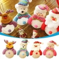 thumbnail image 1 of Xihbxyly Decoración Navideña con Luz Led, Colgante de Muñeco de Nieve y Papá Noel, Diseño de Cristal, Funciona con Pilas, Ideal para Mesas, Fiestas y Regalos, 12 X 10 Cm., 1 of 2