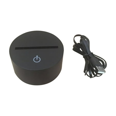 

LED Night Light Yoga 3D Optical Lamp Bedside Table Lamps for Bedroom