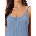 thumbnail image 4 of DARING DIVA Women's Ruffle Trim Camisole Tops with Shorts Pajama Sets M Blue, 4 of 6