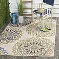 thumbnail image 2 of Safavieh Veranda Cream Indoor Outdoor Rug - 5'3" x 7'7", 2 of 4