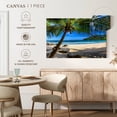 thumbnail image 5 of Elephant Stock Palm Tree On A Sandy Beach Wall Art - Horizontal Canvas Wall Art - Living Room Wall Decor - Beach Canvas - Brown And Beige Decor - 30" x 20", 5 of 8