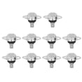 thumbnail image 1 of Manual Reset Thermostat Switch, 250V Reliable Stable 10Pcs Temperature Control Switch Speed Dynamic Type Bimetallic Chip Aluminum  For Ovens For Heaters 45 Degrees Celsius ,60, 1 of 8