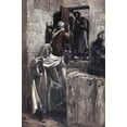 thumbnail image 2 of Tissot, James 17x24 Black Ornate Wood Framed with Double Matting Museum Art Print Titled - First Denial of Peter, 2 of 4