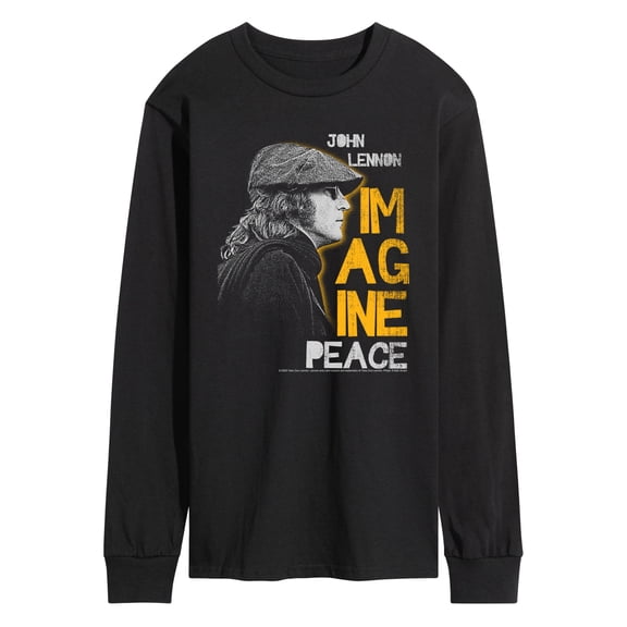 John Lennon - John Lennon Profile - Men's Long Sleeve Graphic T-Shirt