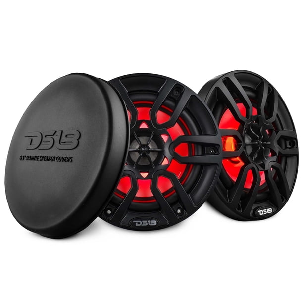 Altavoz coaxial DS18 HYDRO NXL-6 de 2 vías y 300 W con luces RGB de 6.5 pulgadas