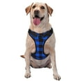 thumbnail image 1 of Balery Buffalo Plaid Blue Black Arnés para Perros Grandes Antitirones, Arnés con Correa para Gato, Arnés Tipo Chaleco para Perros Pequeños-Large, 1 of 6