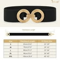 thumbnail image 6 of JASGOOD Women's Wide Elastic Waist Belt Stretch Belt for Dresses Hip Belt Gold Buckle Belt for Ladies, 6 of 9
