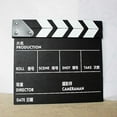 thumbnail image 2 of Seitruly Clapperboard de película, accesorio, placa de aviso, patrón impreso, resistente, grabación de vídeo, Director, claquetas, tableros de Electrónica Blanco/S 20*20CM, 2 of 8