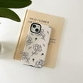 thumbnail image 4 of Aesthetic Rose Art Flower 2 in 1 Phone Case Compatible with iPhone 15 Pro Max,Retro Chic Abstract Floral Glossy Hard Shell Hybrid 2 Layers Black Soft Cover for iPhone 15promax 6.7", 4 of 9