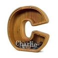 thumbnail image 2 of FNNMNNR Wooden Piggy Bank  Personalized Letters Coin Bank Piggy Bank  Text Engraved Money Box Wooden Piggy Bank ​Gift for Kids  Christmas Birthday Gift Home Decoration. (J), 2 of 9