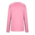 thumbnail image 6 of Women's Oversized Long Sleeve T-Shirt, Solid Color Pullover Top for Casual Wear, Loose Fit & Comfortable Fabric for Home, Work, or Layering, 6 of 6