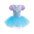 thumbnail image 6 of ATAIKU 3-9Y Kids Girls Princess Ballet Dress Short Sleeve Leotards Skirted Tutu Dancewear Halloween Christmas Party Dress 1 Piece, 6 of 10