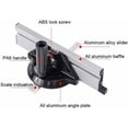 thumbnail image 2 of Sistema de valla de calibre de inglete Calibre de inglete de precisión con valla de inglete de aluminio, herramientas de carpintería Bloque de empuje con regla de placa angular para sierra de mesa, 2 of 5