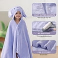 thumbnail image 3 of Toallas para niños pequeños FOINEMYED, paquete de 2 con capucha para niñas y niños de 1 a 5 años, 3 of 7