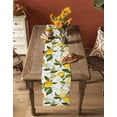 thumbnail image 4 of Table Runner Dresser Scarf 13 x 36 Inch Lemon Summer Floral Lemon Yellow Green Table Runners Non-Slip Heat Kitchen Dining Table Decor for Indoor Outdoor Home Party Decoration, 4 of 7