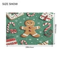 thumbnail image 4 of Yayeee Bath Rug for Bathroom Floor Non Slip Rectangle Fluffy Soft Absorbent Mat, 16"x24", Christmas Gingerbread, 4 of 7