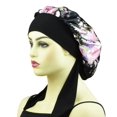 thumbnail image 1 of Gorro de seda para dormir, gorro de satén para dormir, cubierta de pelo rizado, gorro para dormir, gorros de noche de seda para mujer, gorro para dormir de seda grande con corbata, 1 of 5