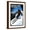 Brown Frame, variant on Art.com Winter Park, Colorado - Skier - Scratchboard Art Print by Lantern Press, Black Frame Wall Art, 21" x 29"