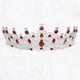 thumbnail image 5 of Tiara de corona de reina de cristal de imitación para mujer, tiaras de diamantes de imitación de princesa, accesorios para el cabello de Cosplay de fiesta de cumpleaños de boda, tono plateado rojo, 5 of 7
