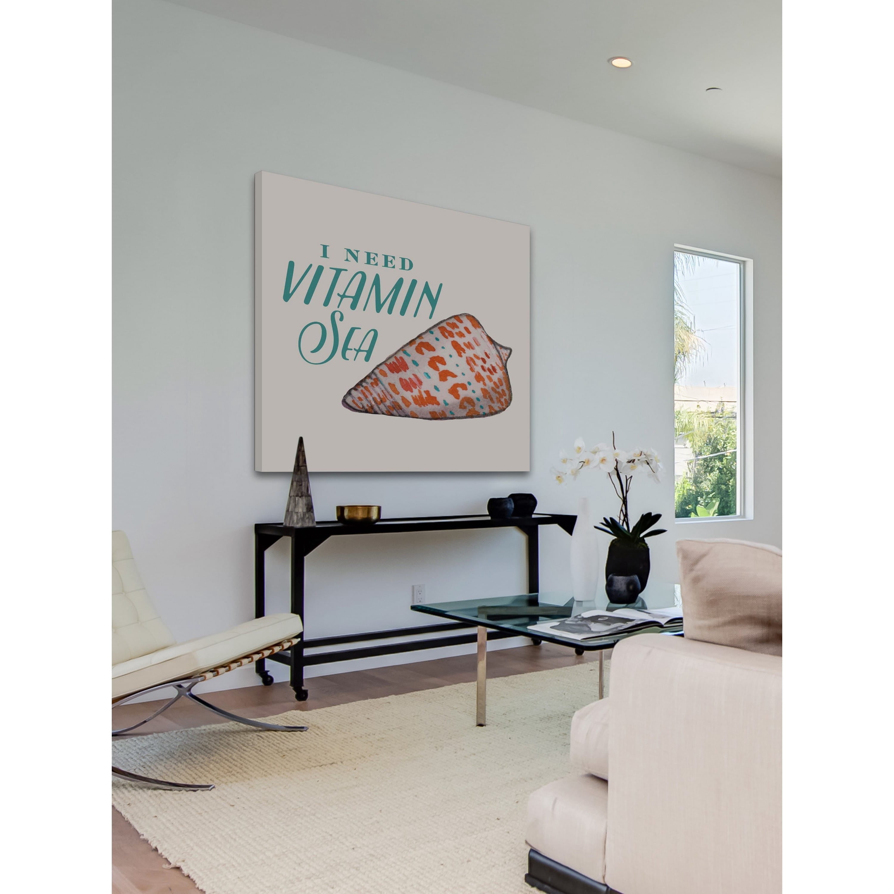 "Vitamin Sea" Painting Print on Wrapped Canvas