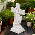 thumbnail image 5 of Solar Cross Garden Figurine Outdoor Memorial Statue For Cemetery Garden Decoration, Solar Powered Light-Up Religious Ornament, Memorial & Commemoration Gift, 5 of 7