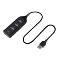 thumbnail image 4 of Graflsoa 4-Port USB 2.0 Hub with 44cm Cable, High-Speed 480Mbps Data Transfer, Compact ABS Design in Black or White, 4 of 7