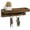 Brown, variant on MyGift Vintage Grey Wood Wall Mounted Entryway Shelf with 4 Hooks
