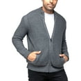 thumbnail image 3 of X RAY JEANS Mens Full-Zip High Neck Sweater Jacket, Charcoal, 5XL, 3 of 6