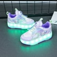 thumbnail image 6 of Kids LED Roller Skate Shoes with Wheel Light up Roller Shoes Kids Skates Sneakers Gift for Girls Boys Children, 6 of 23